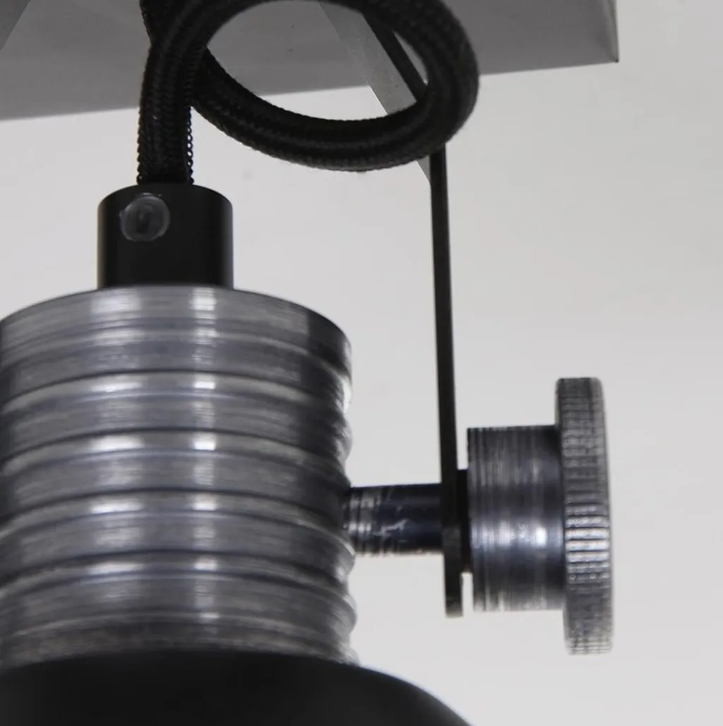 Industriële plafond/wandspot zwart inclusief LED>Straluma Online