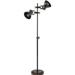 Industriële vloerlamp Jody metaal met hout>Straluma Flash Sale