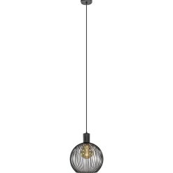 Kleine draad hanglamp mat zwart 30 cm>Straluma Best
