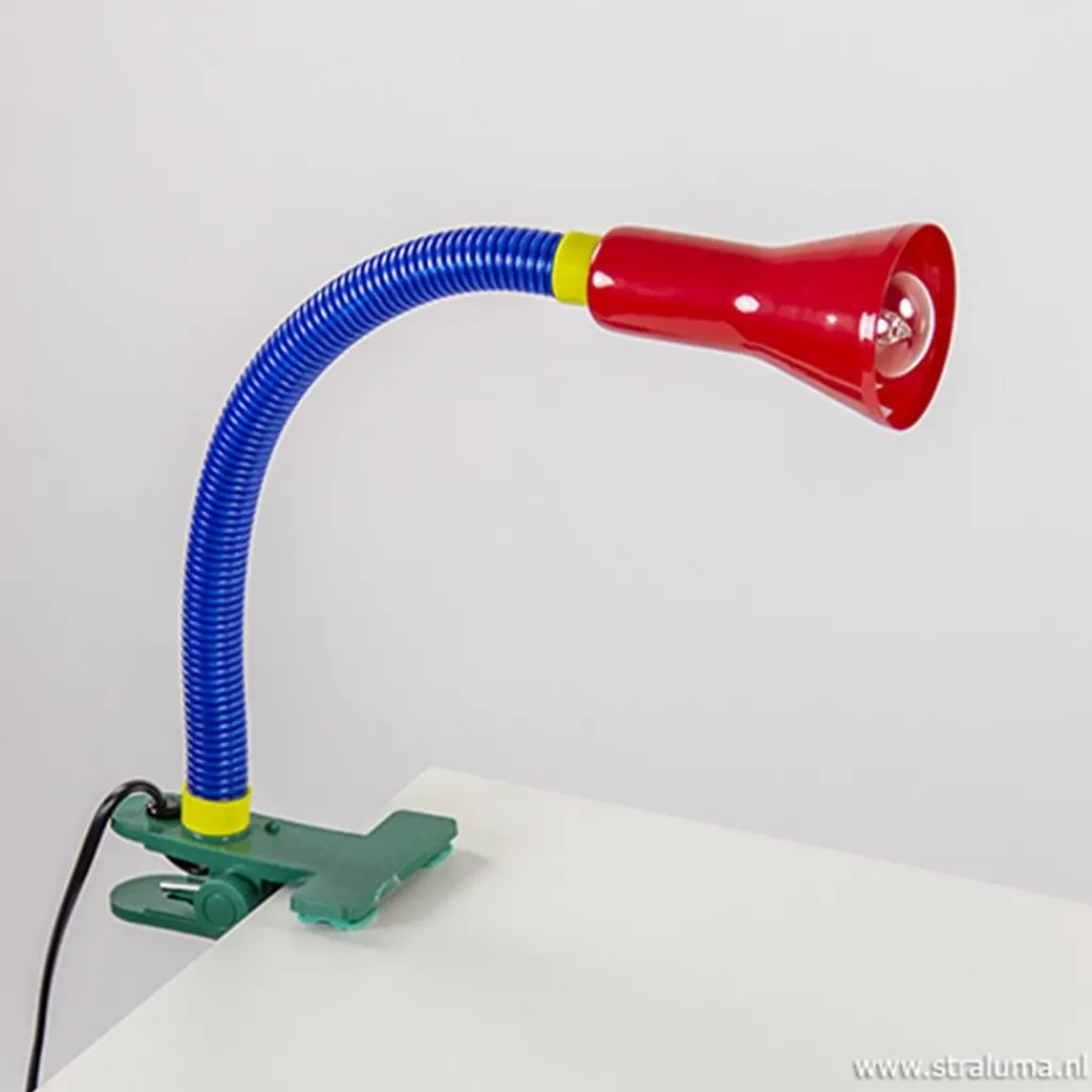 Klemlamp kinderkamer rood/blauw/groen>Straluma Shop