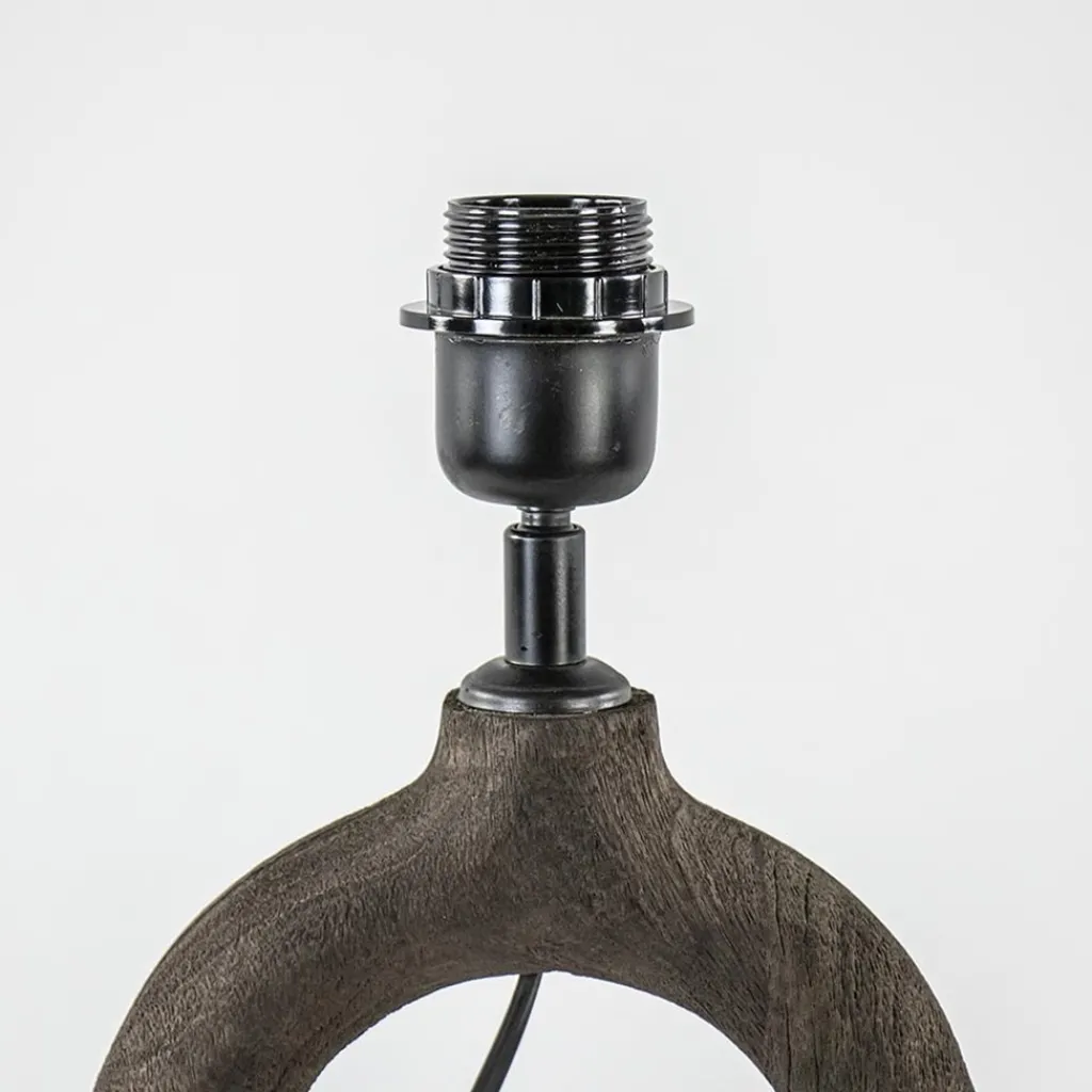 Lampvoet Sabuli hout donker bruin excl. kap>Straluma Flash Sale