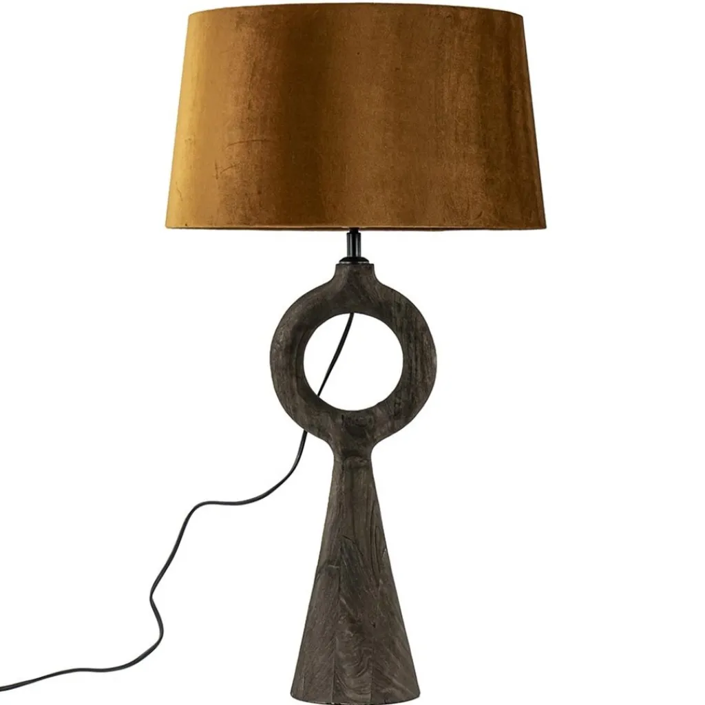 Lampvoet Sabuli hout donker bruin excl. kap>Straluma Flash Sale