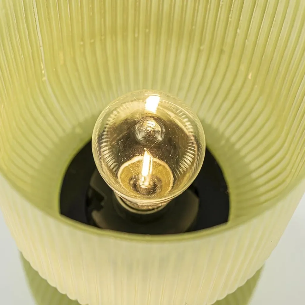 Landelijke Light and Living tafellamp olijfgroen op batterijen Phoebe>Straluma New