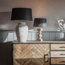 Landelijke stenen lampvoet Vulsini 50 cm><noscript><img width=