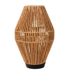 Landelijke tafellamp papier naturel met zwart>Straluma Best Sale