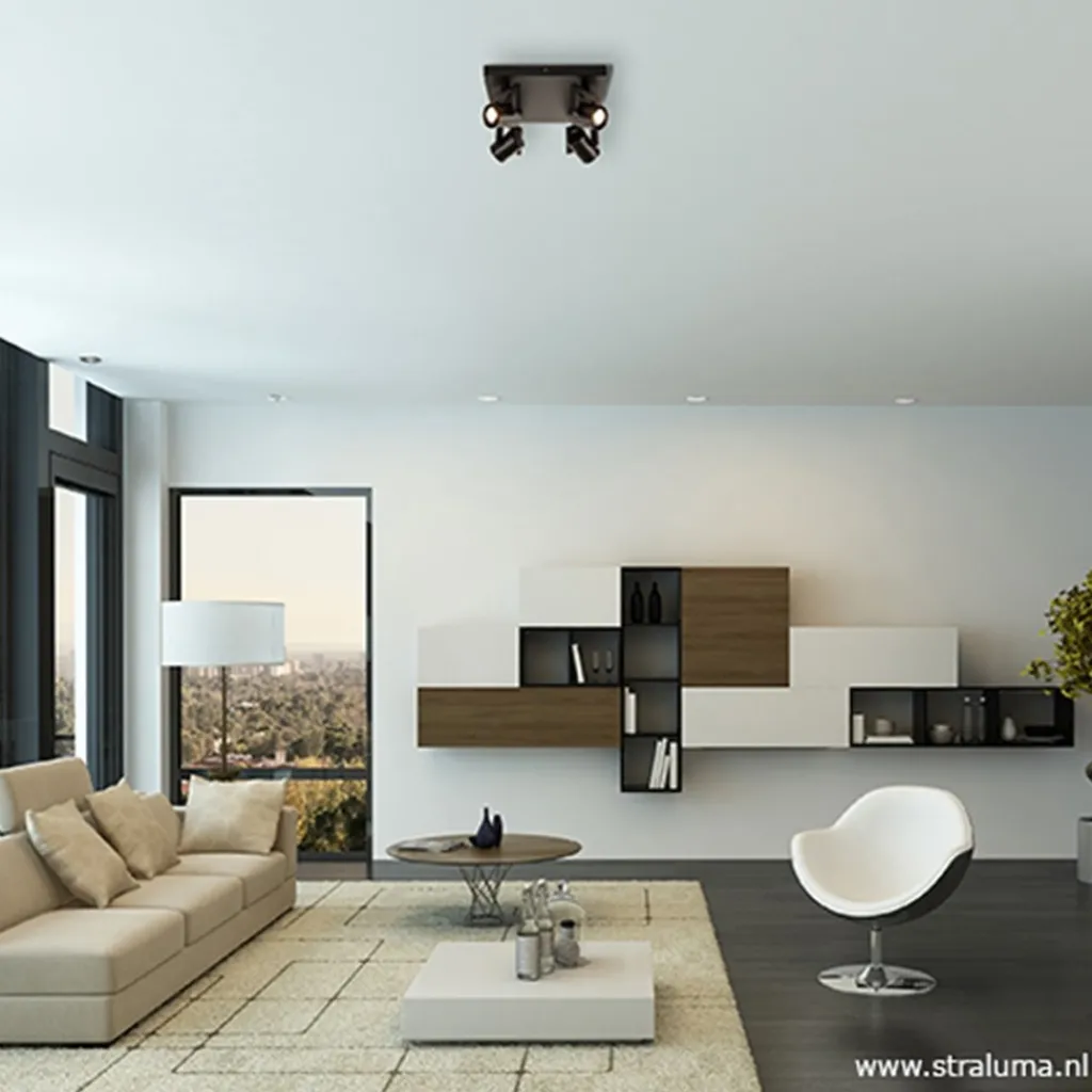 LED plafondspot vierkant mat zwart>Straluma Best Sale