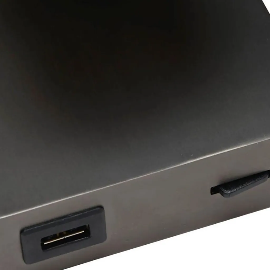 LED wandspot zwart staal met USB aansluiting>Straluma Sale