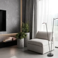 2-Lichts design vloerlamp LED op batterij dimbaar><noscript><img width=