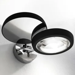 2-Lichts design wandlamp Nautilus zwart/chroom><noscript><img width=