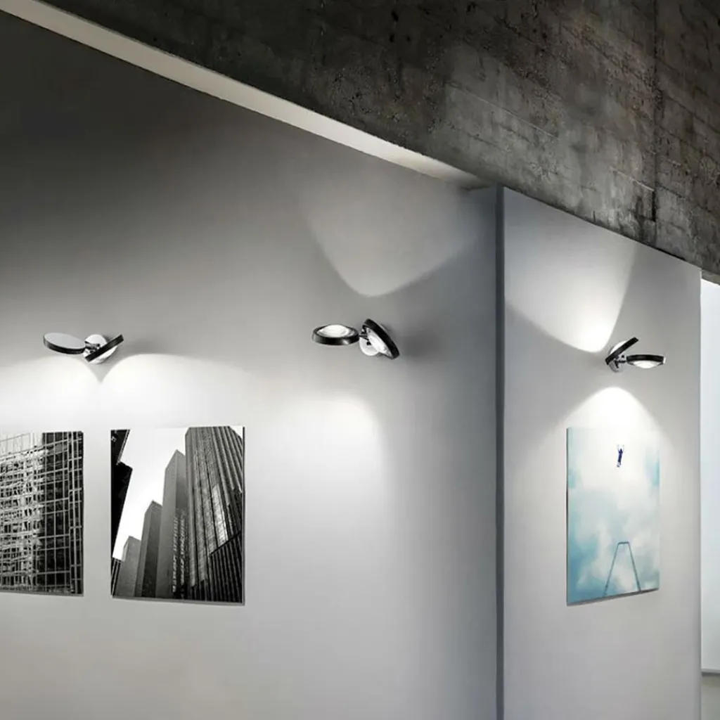 2-Lichts design wandlamp Nautilus zwart/chroom>Straluma Outlet
