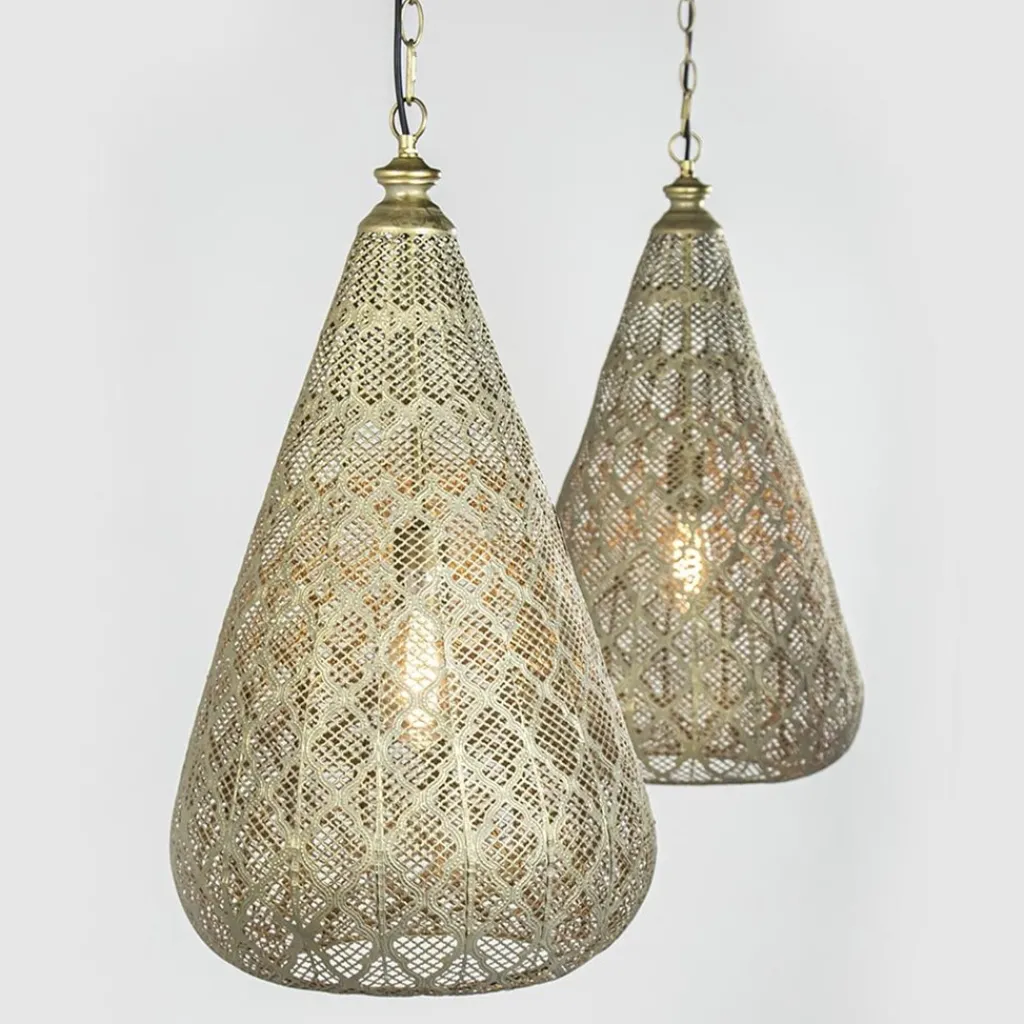 2-Lichts eettafelhanglamp mat goud/zwart oriental>Straluma Store