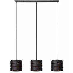 3-Lichts eettafelhanglamp zwart met goud>Straluma Hot