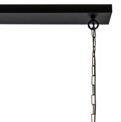 2-Lichts hanglamp Khedira mat zwart/brons><noscript><img width=
