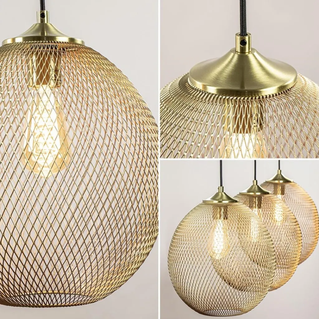 3-Lichts hanglamp Moroc goud Light and Living>Straluma New