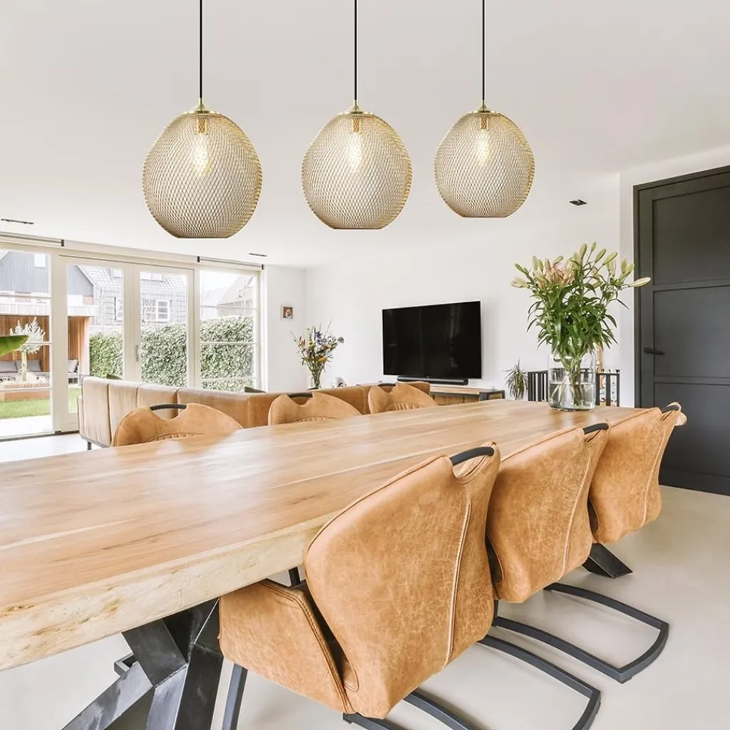 3-Lichts hanglamp Moroc goud Light and Living>Straluma New