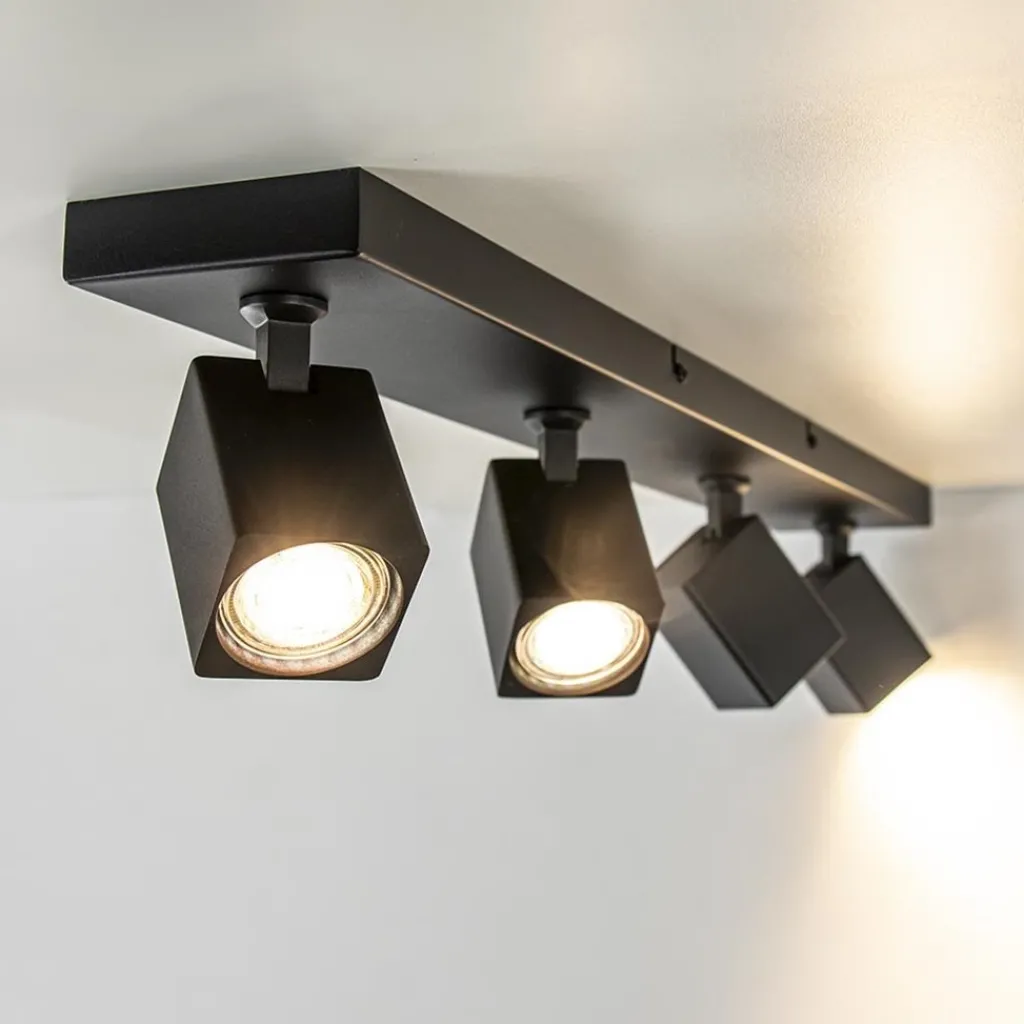 4-Lichts langwerpige opbouwspot verstelbaar GU10>Straluma Discount