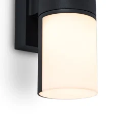 2-Lichts LED buitenlamp verstelbaar zwart aluminium><noscript><img width=