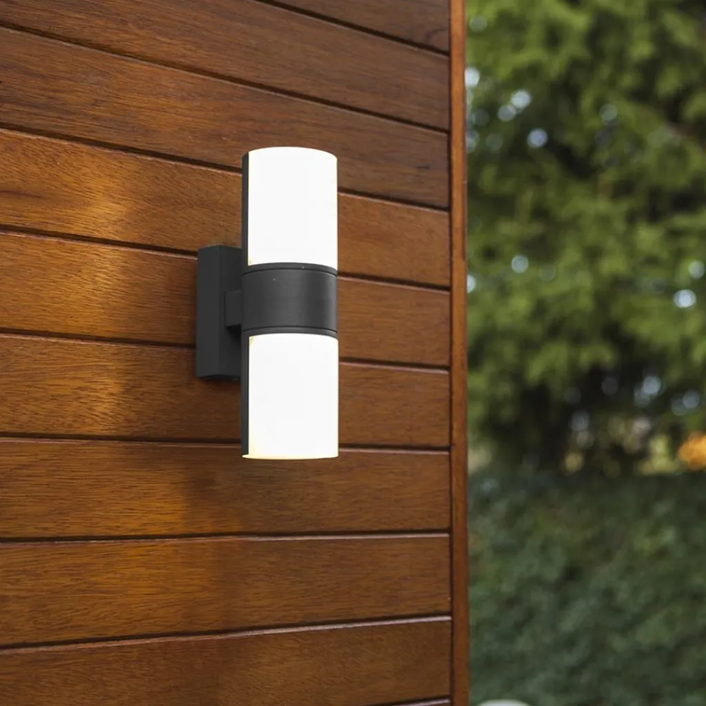 2-Lichts LED buitenlamp verstelbaar zwart aluminium>Straluma Sale