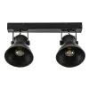 2-Lichts metalen plafondlamp Eliano mat zwart>Straluma Cheap