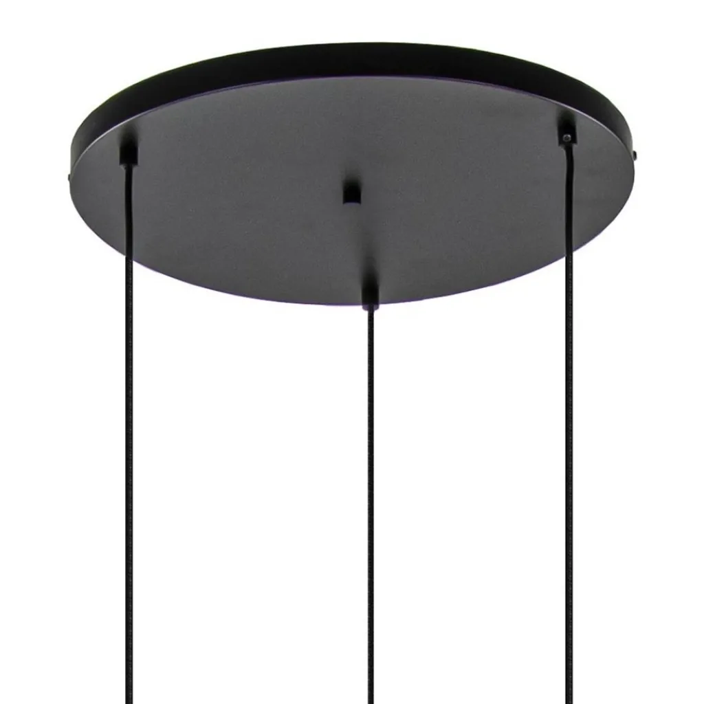 3-Lichts ronde hanglamp goud/mat zwart>Straluma Shop