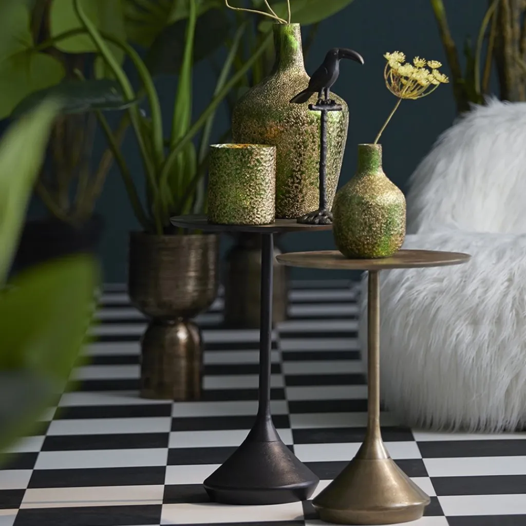 Light and Living bijzettafel Dimphy antiek zwart>Straluma Sale