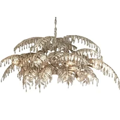 Luxe eettafelhanglamp palm oud zilver>Straluma Clearance