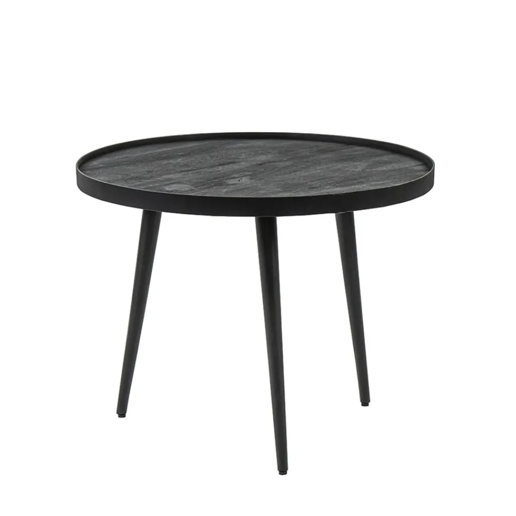 Mango houten koffietafel set van 2 zwart>Straluma Outlet