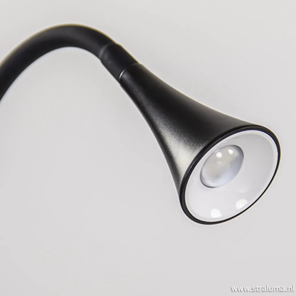 Moderne LED klemspot leeslamp zwart>Straluma Store