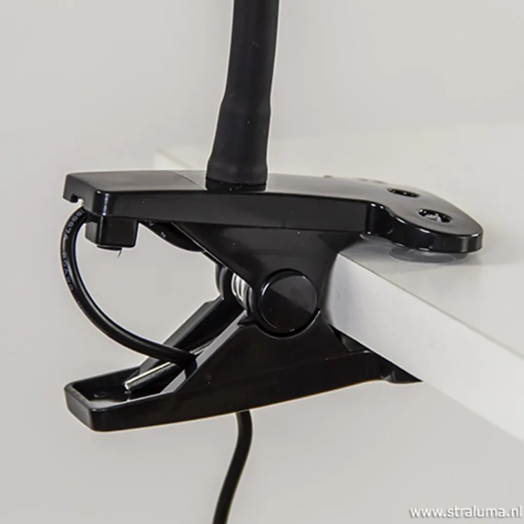 Moderne LED klemspot leeslamp zwart>Straluma Store