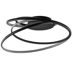 Moderne LED plafondlamp ringen zwart 3-standen dimbaar>Straluma Cheap