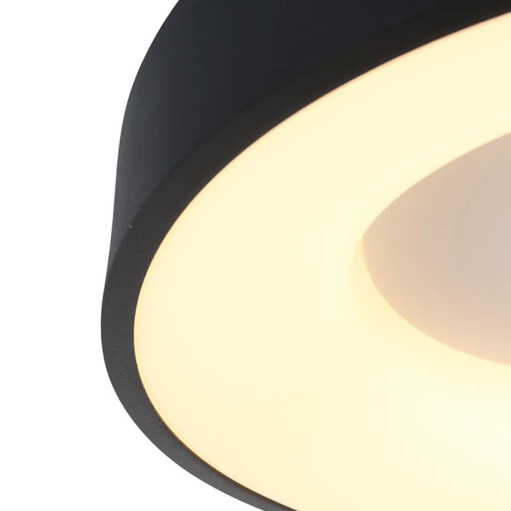 Moderne LED plafonnière zwart rond 30 cm>Straluma Best Sale
