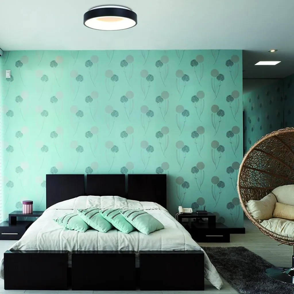 Moderne LED plafonnière zwart rond 30 cm>Straluma Best Sale