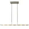 Moderne nikkel LED hanglamp met helder glas dimbaar>Straluma Online