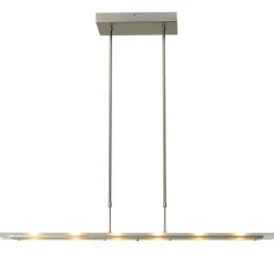 Moderne nikkel LED hanglamp met helder glas dimbaar>Straluma Online