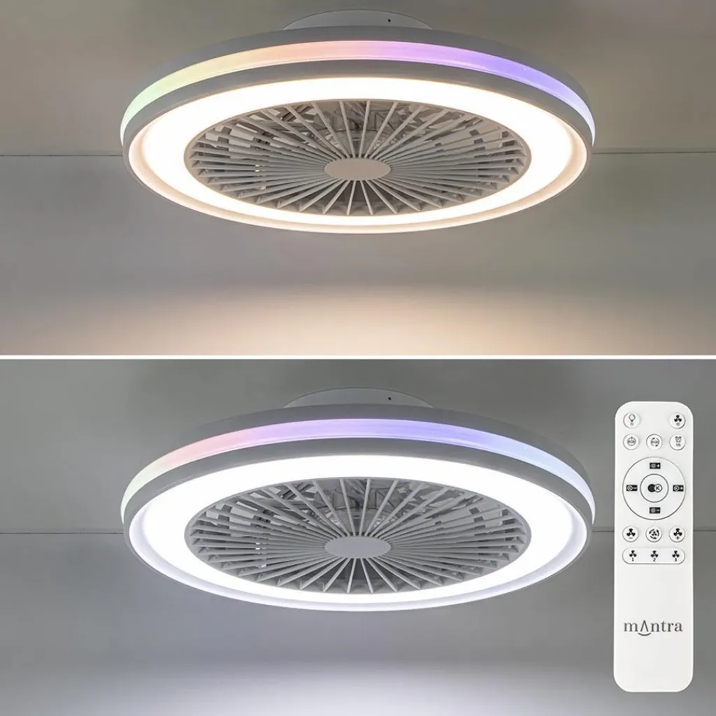 Moderne plafondventilator wit inclusief LED en color>Straluma Sale