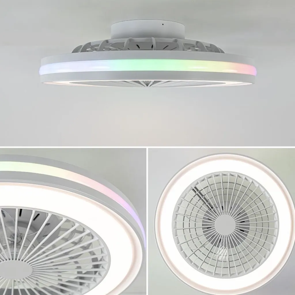 Moderne plafondventilator wit inclusief LED en color>Straluma Sale