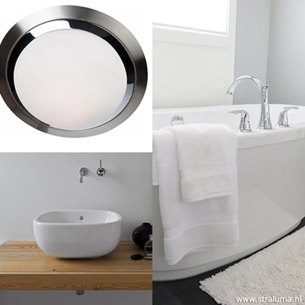 Moderne ronde plafonnière LED badkamer>Straluma Cheap