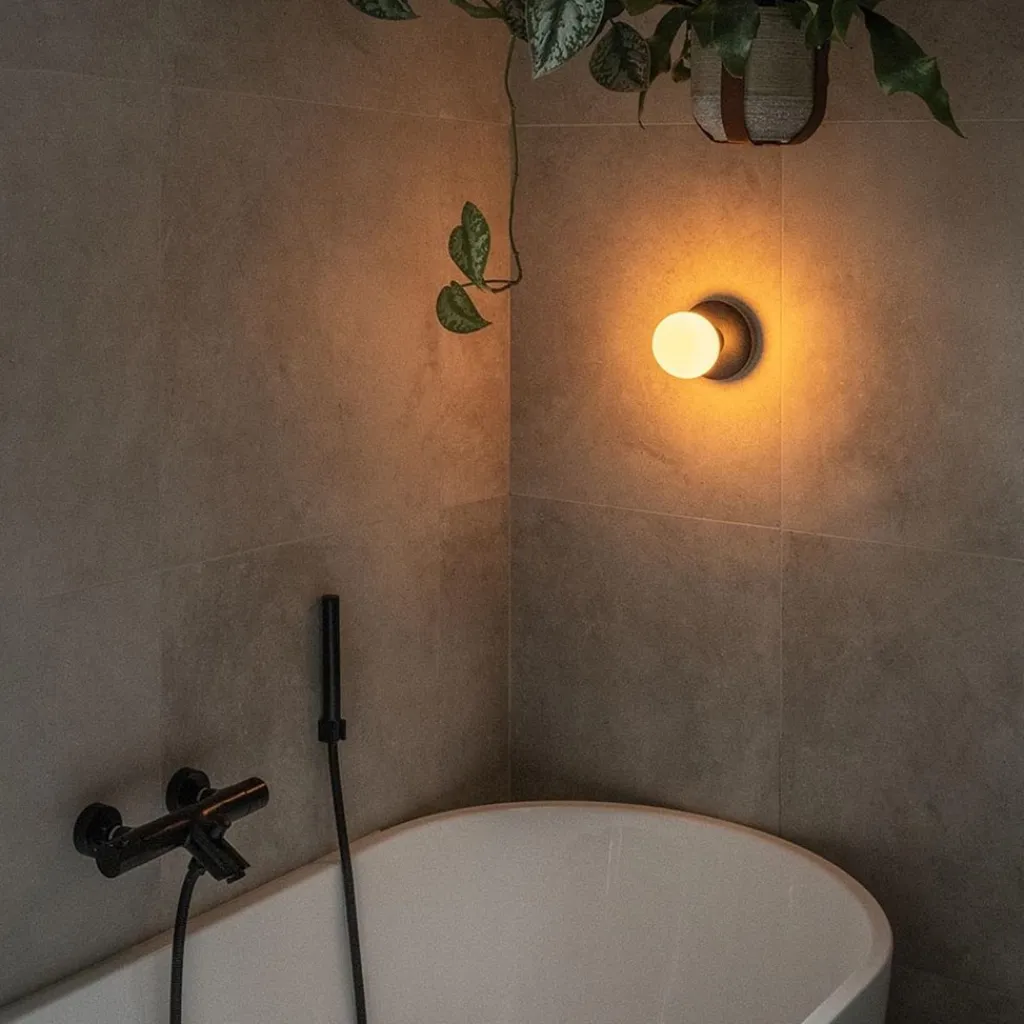 Oplaadbare wandlamp zwart incl frosted lichtbron>Straluma Fashion