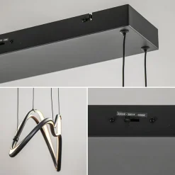 Organische LED hanglamp zwart dimbaar><noscript><img width=
