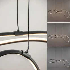 Organische LED hanglamp zwart dimbaar><noscript><img width=