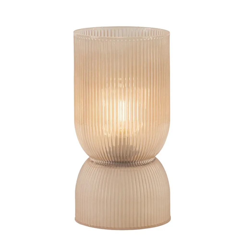Oudroze glazen tafellamp Phoebe op batterijen van Light and living>Straluma Cheap