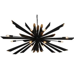 Ovale design hanglamp zwart metaal>Straluma Best