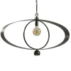 Ovale hanglamp brons metaal E27 + GU10>Straluma Clearance