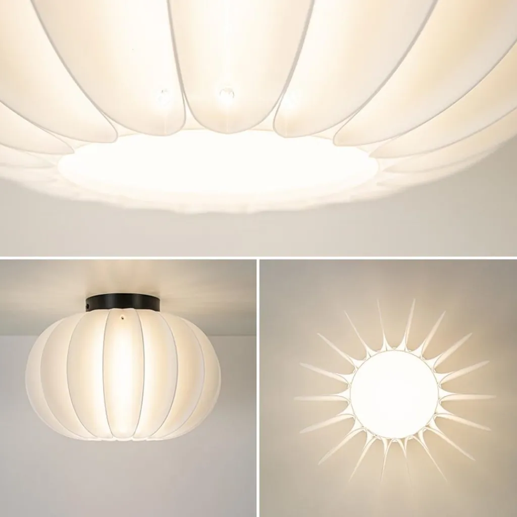 Plafondlamp Arena 30cm zwart/kap wit>Straluma Clearance