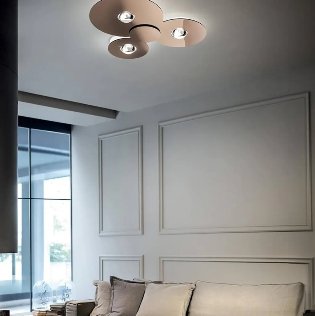 Plafondlamp Bugia Triple glossy bronze>Straluma Shop