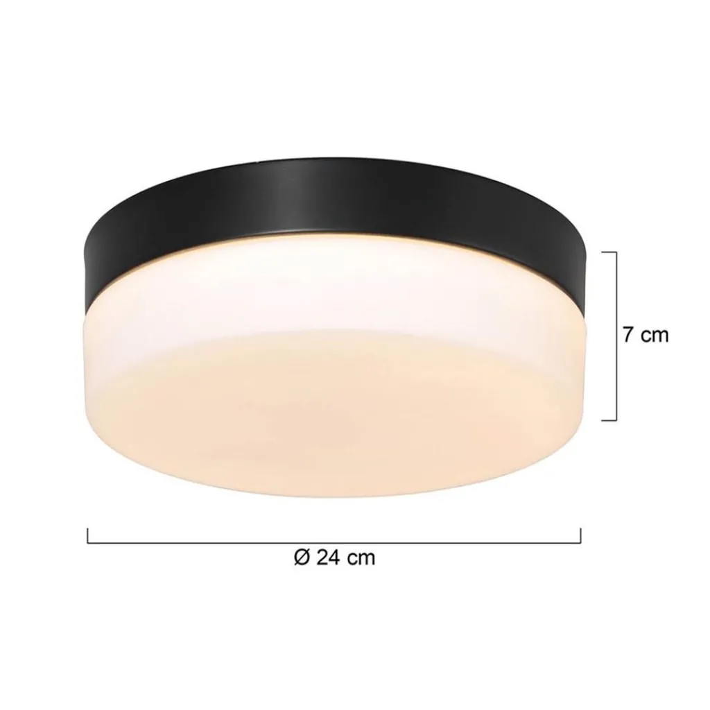 Plafondlamp Ikaro zwart 24cm 3-step dim>Straluma New