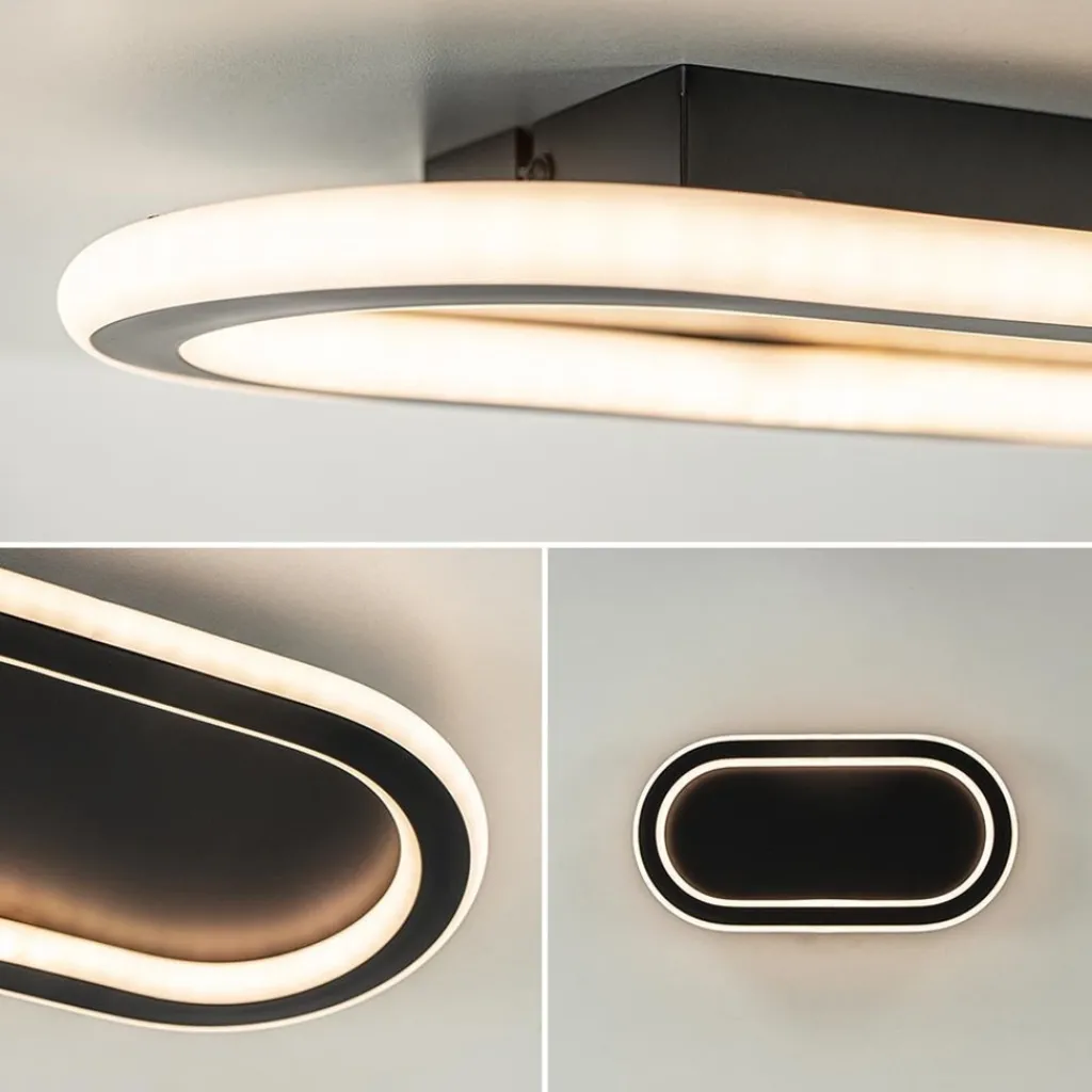 Plafondlamp Lois 30 zwart 3-switch dim.>Straluma Shop