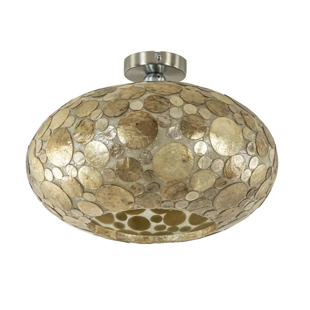 Plafondlamp Ufo goud schelpen 40cm>Straluma Clearance