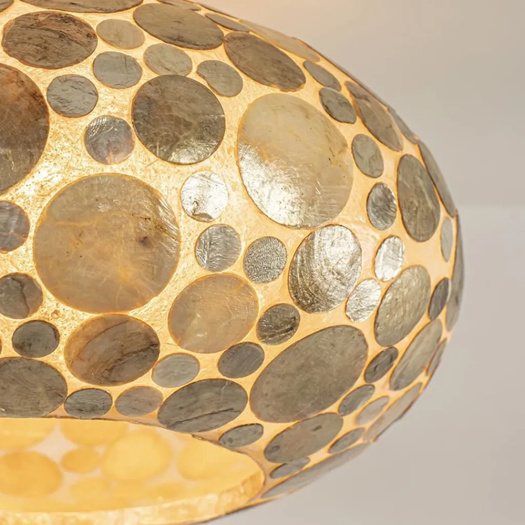 Plafondlamp Ufo goud schelpen 40cm>Straluma Clearance
