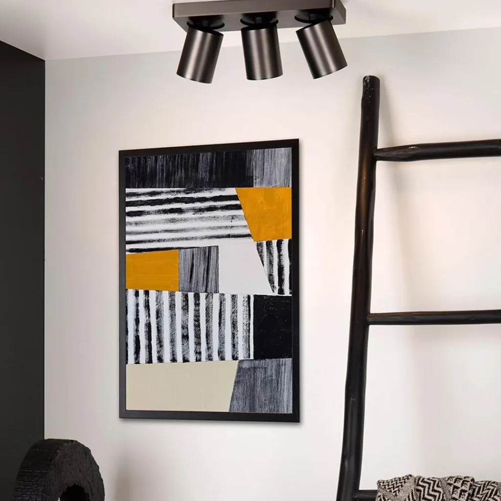 Plafondspot 3-lichts balk gunmetal gu10>Straluma Store
